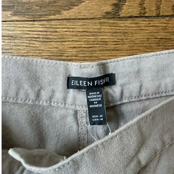 Eileen Fisher Organic Cotton Wide Leg Cargo Pant Size Medium NWT - Picture 4 of 10